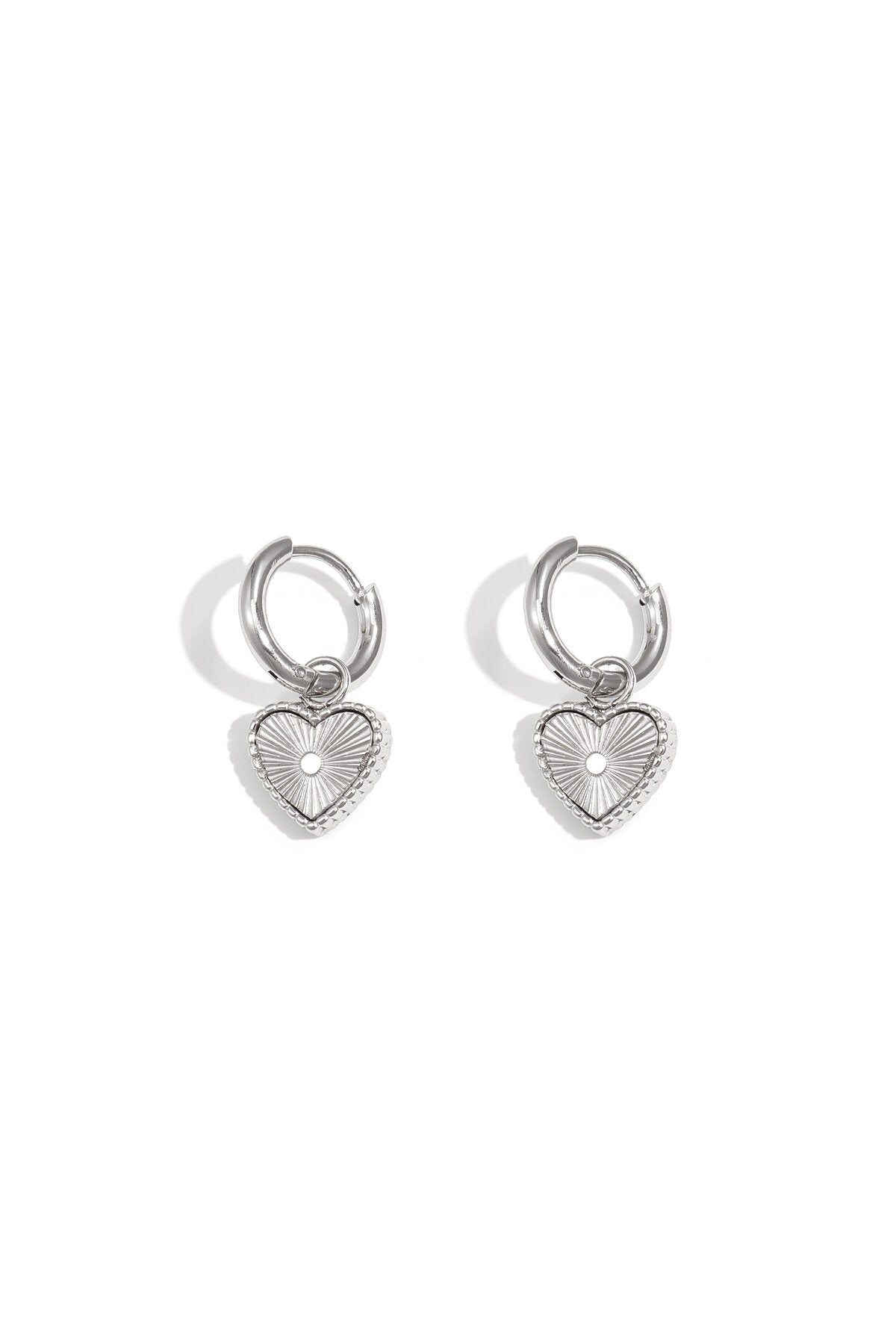 Elegant Heart-Shaped Drop Earrings for Daily Wear