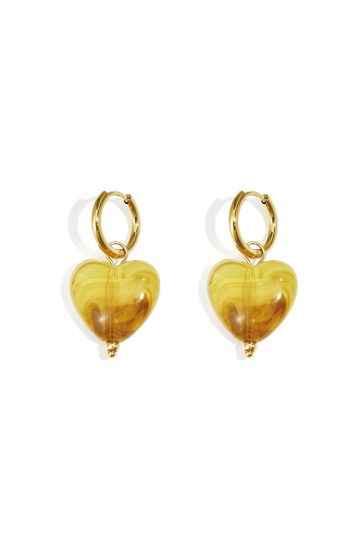 Elegant Spring/Summer Heart Drop Earrings for Women