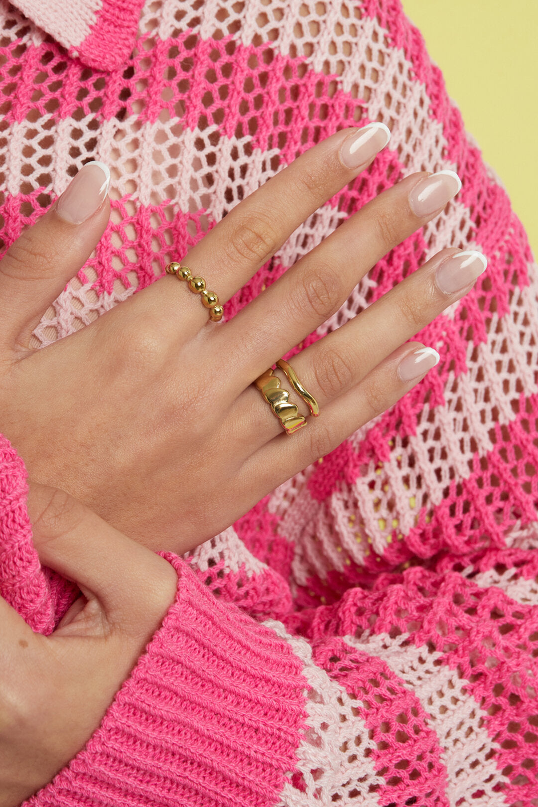 Elegant Gold-Toned Minimalist Heart Ring for Everyday Wear