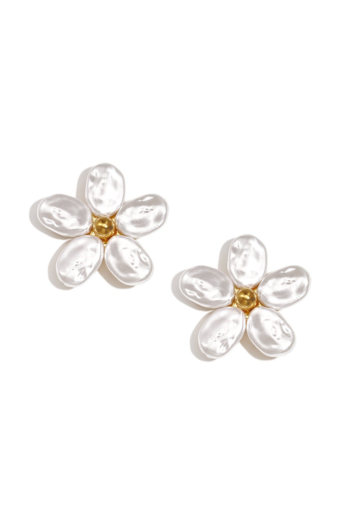 Elegant Gold Tone Flower Cufflinks for Women