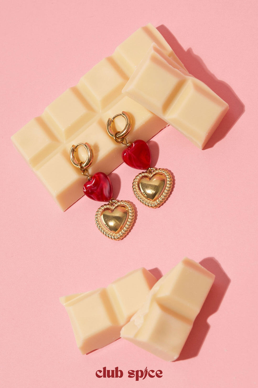 Stylish Heart Dangle Earrings for Spring/Summer