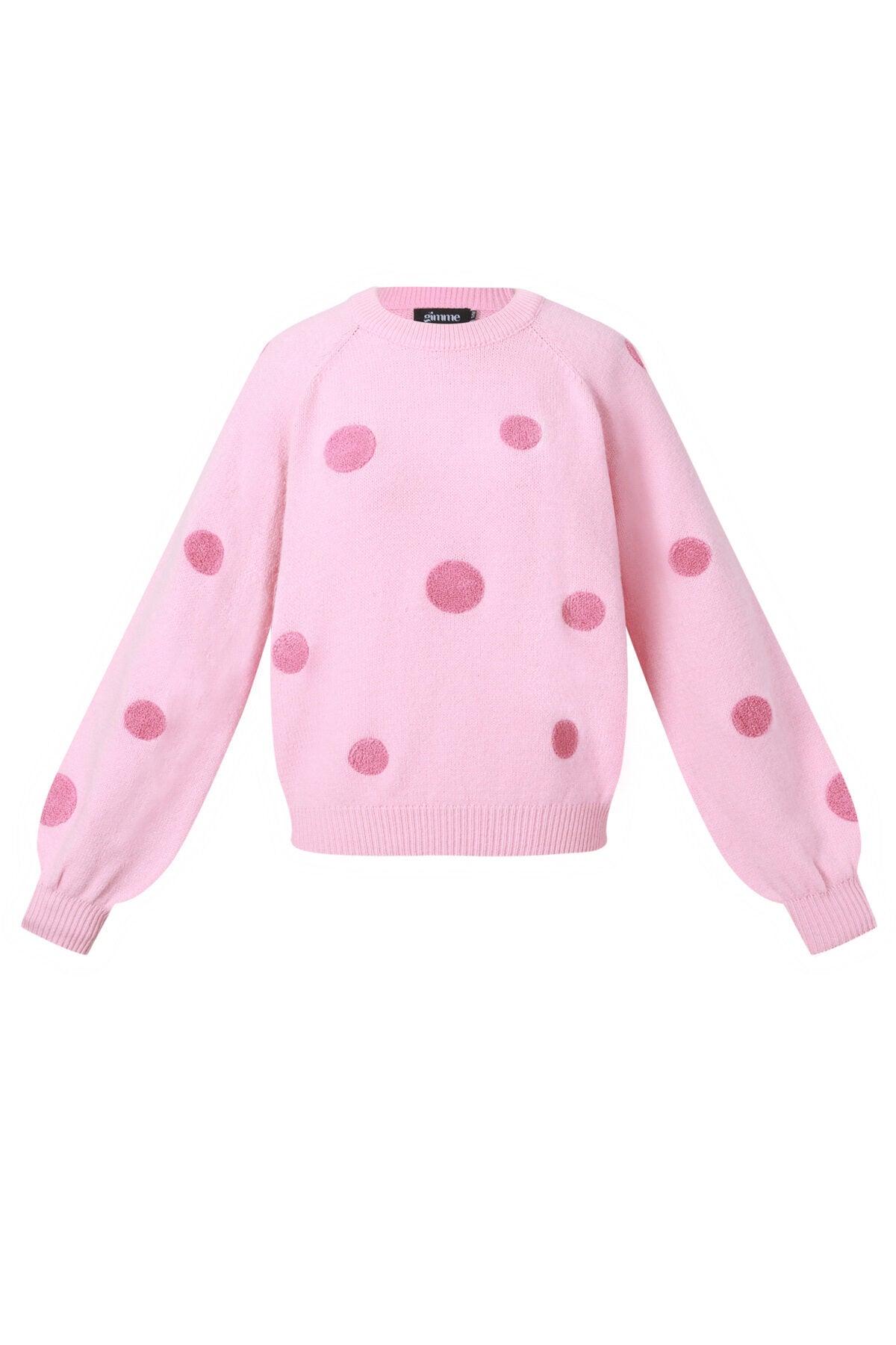 Cozy Knitted Sweater for Fall/Winter - Polka Dots