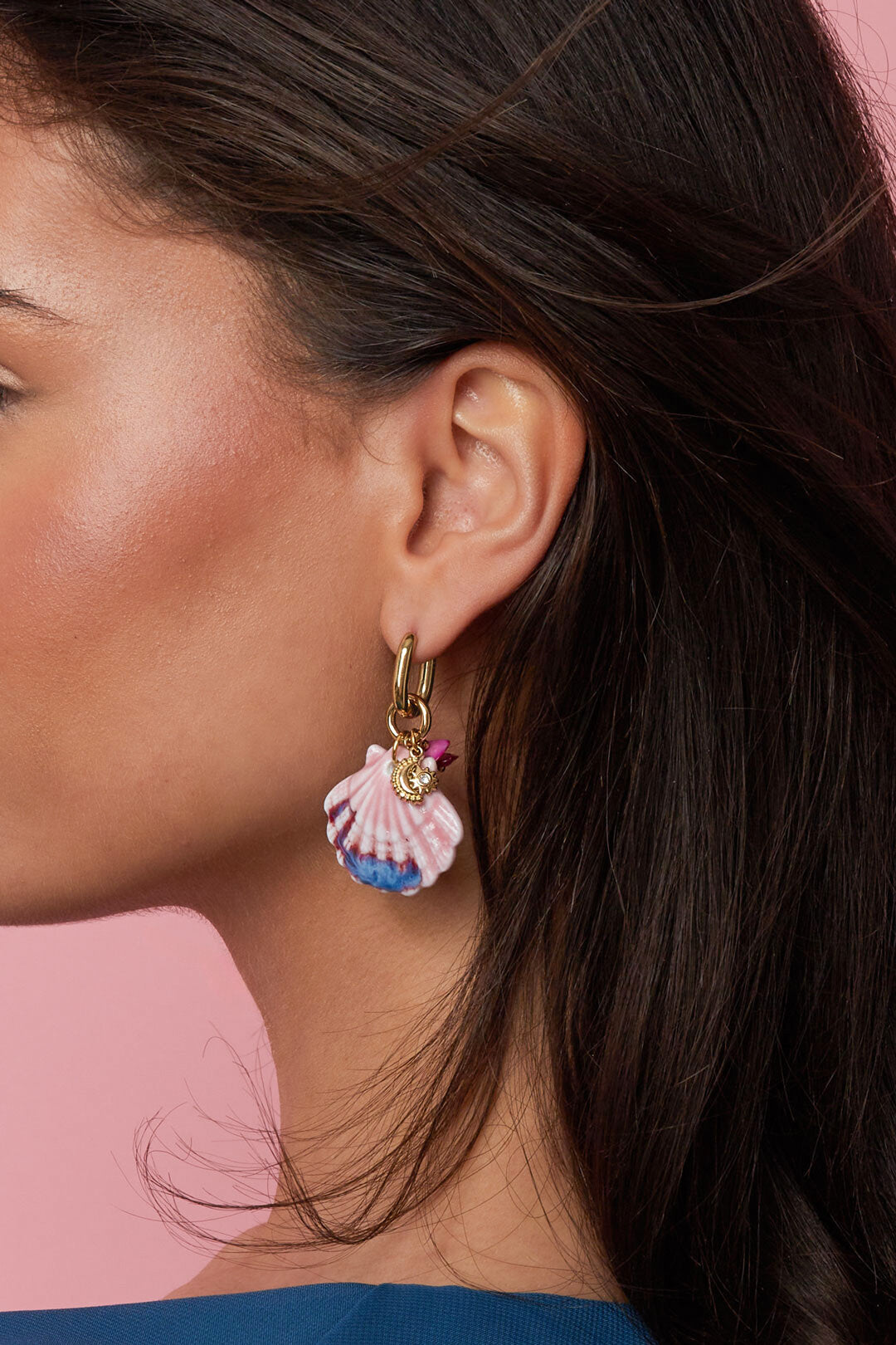 Elegant Gold Color Drop Earrings for Spring/Summer