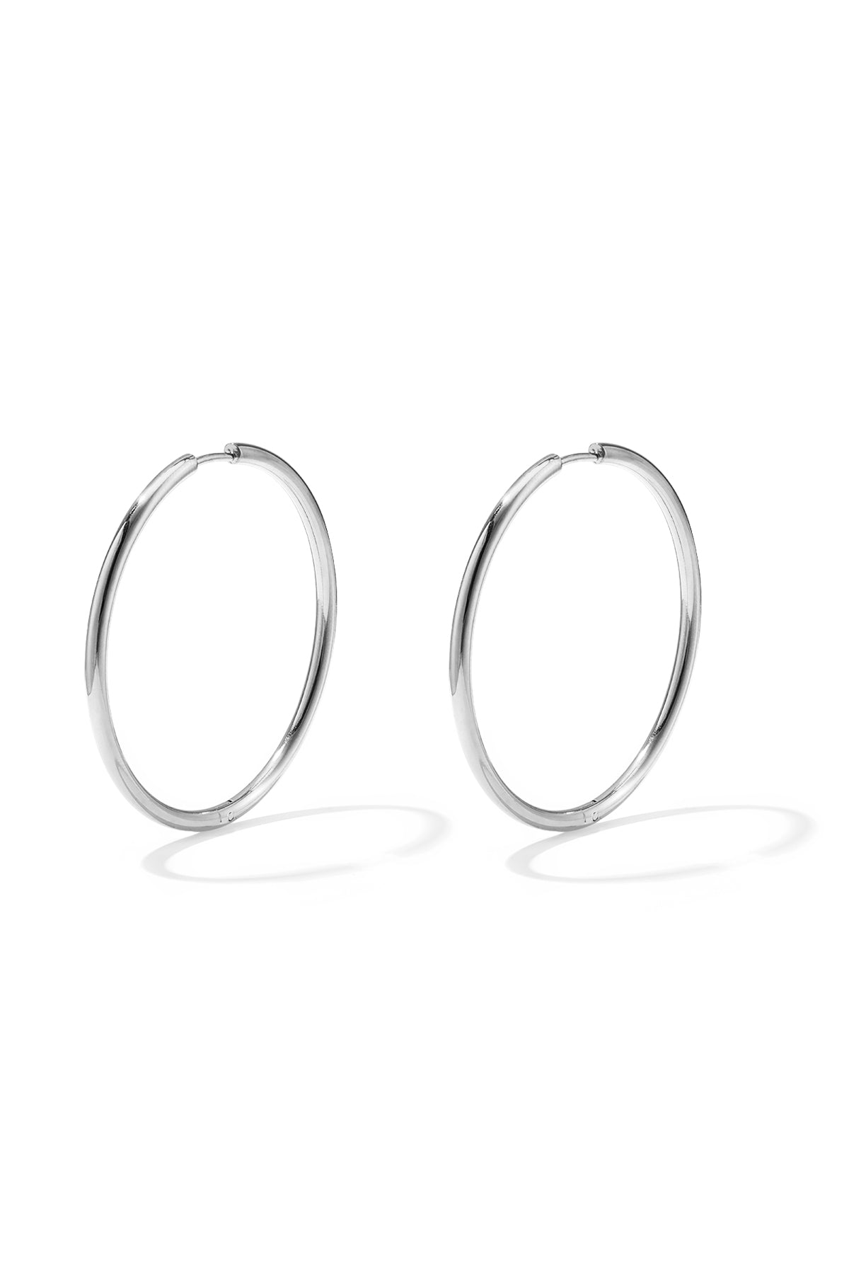 RVS oorbellen hoops medium Goud kleur Stainless Steel