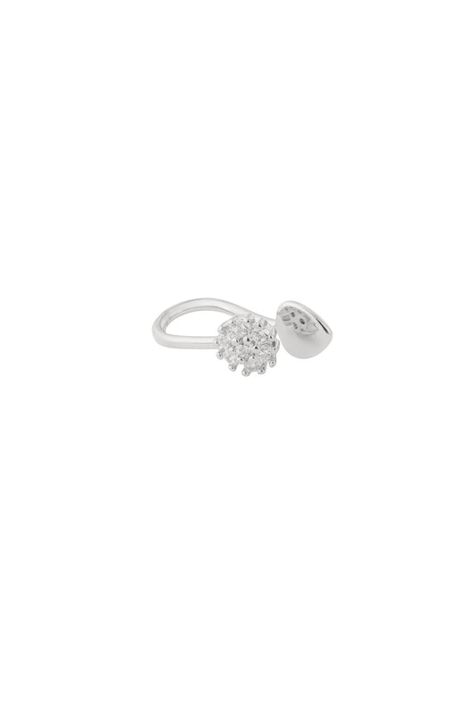 Elegant Silver & Gold Flower Ear Cuffs for All