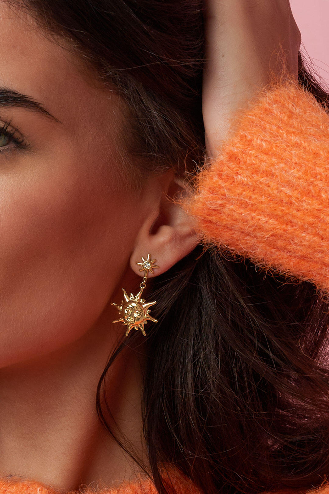 Stylish Sun Dangle Earrings for Everyday Glam