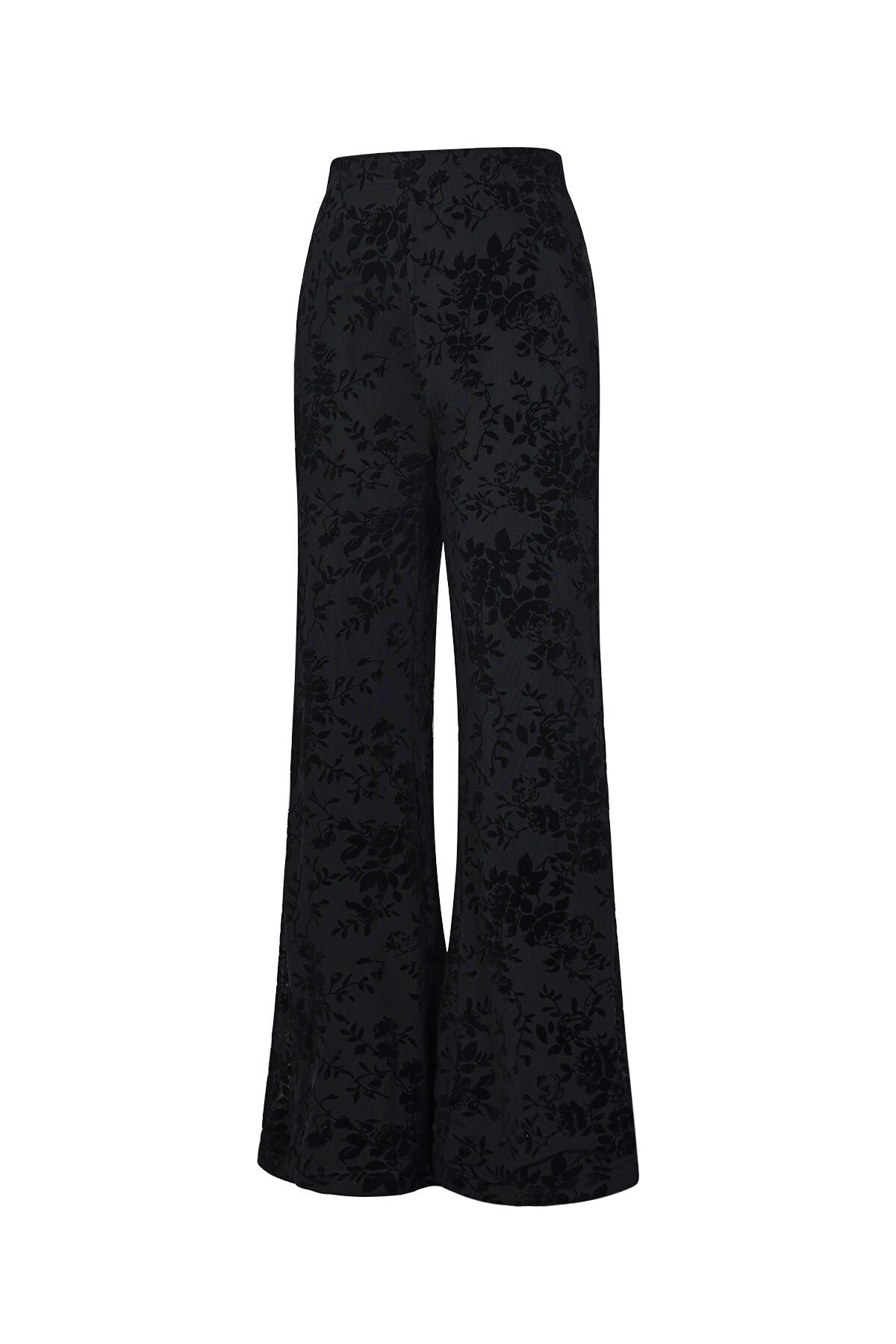 Sexy Floral Flared Pants for Fall Winter