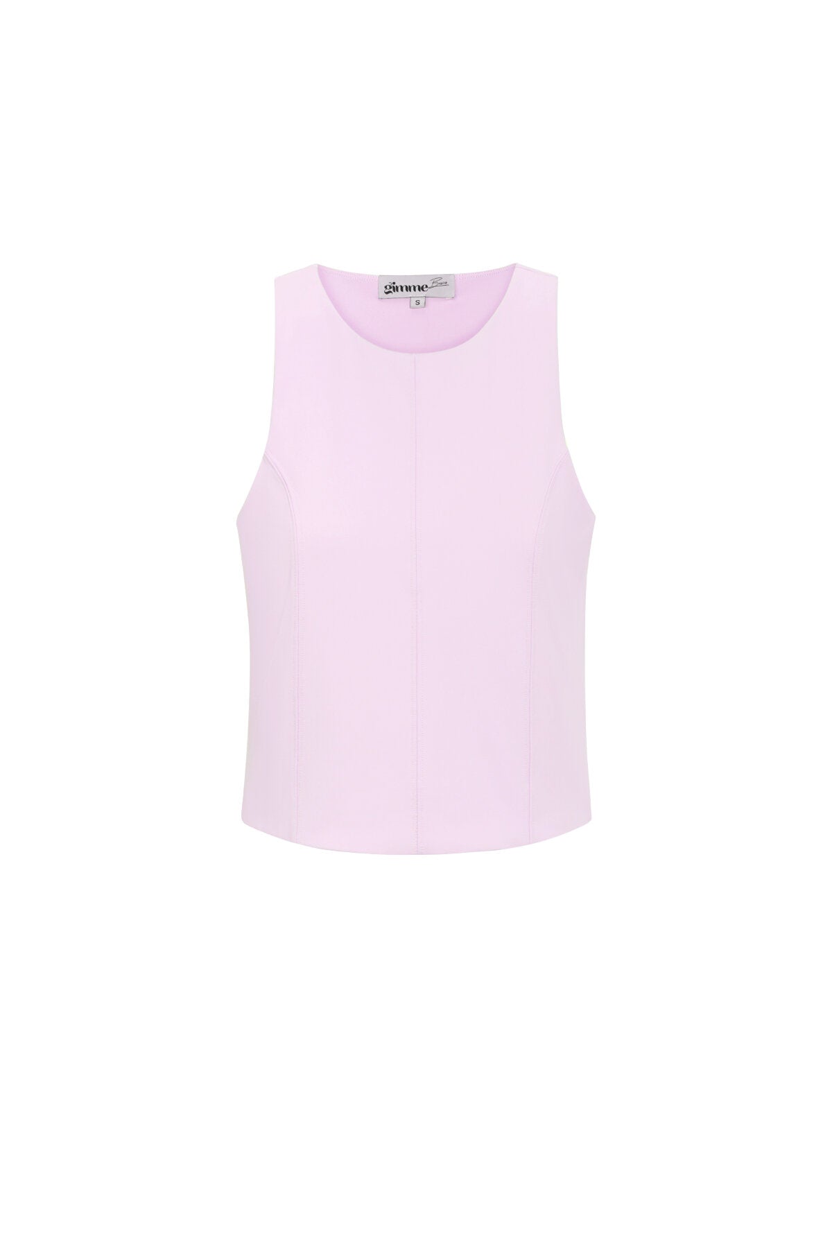 Chic Spring/Summer Sleeveless Knit Top in Baby Blue, Dark Khaki & Light Purple