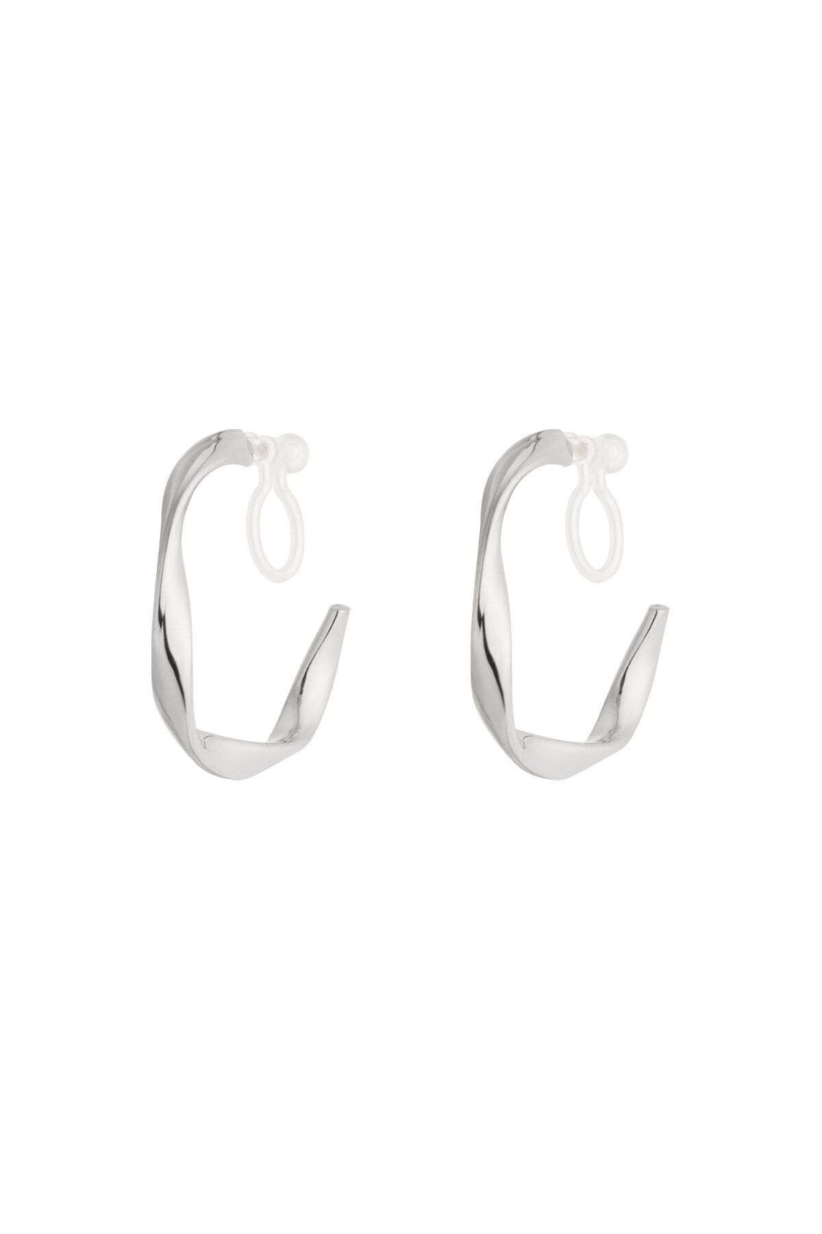 Stylish Stainless Steel Clip-On Earrings for Everyday Wear