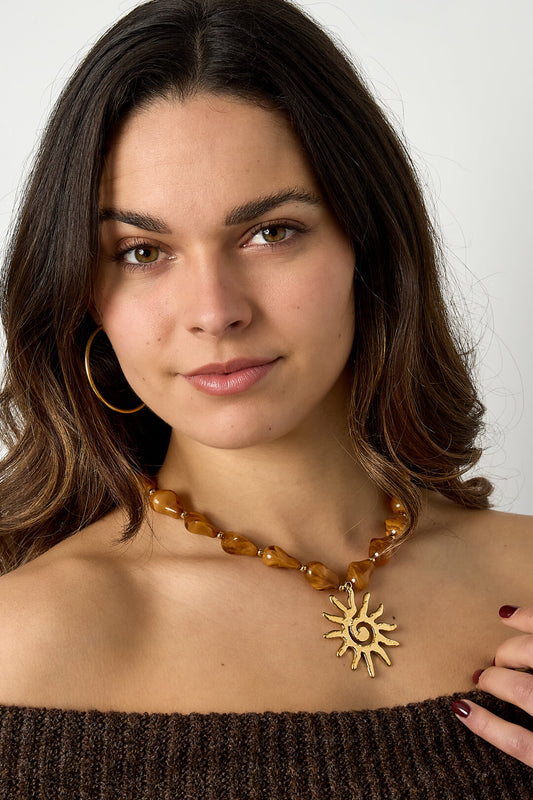 Stylish Acrylic Beaded Necklace for Spring/Summer