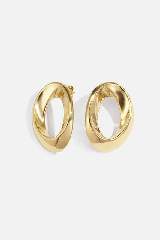 Elegant Circle Stud Earrings - Timeless Style for Everyday Wear