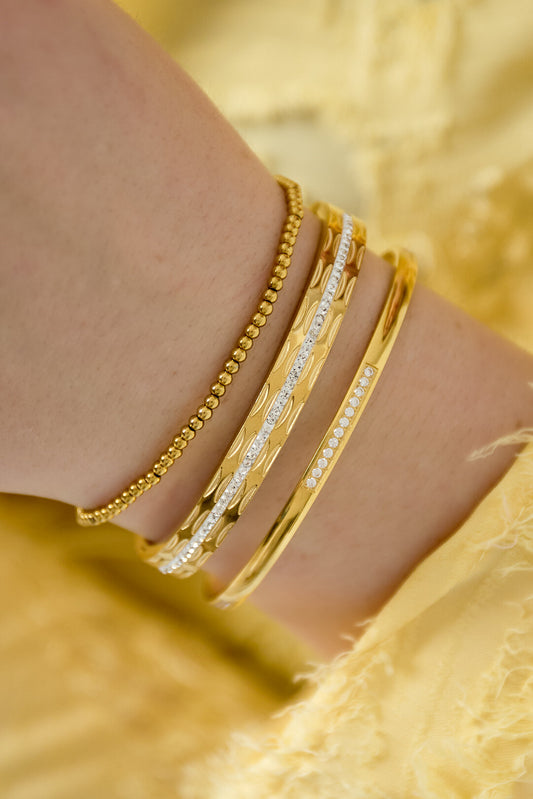 Stylish Stainless Steel Irregular Bangle for Everyday Wear
