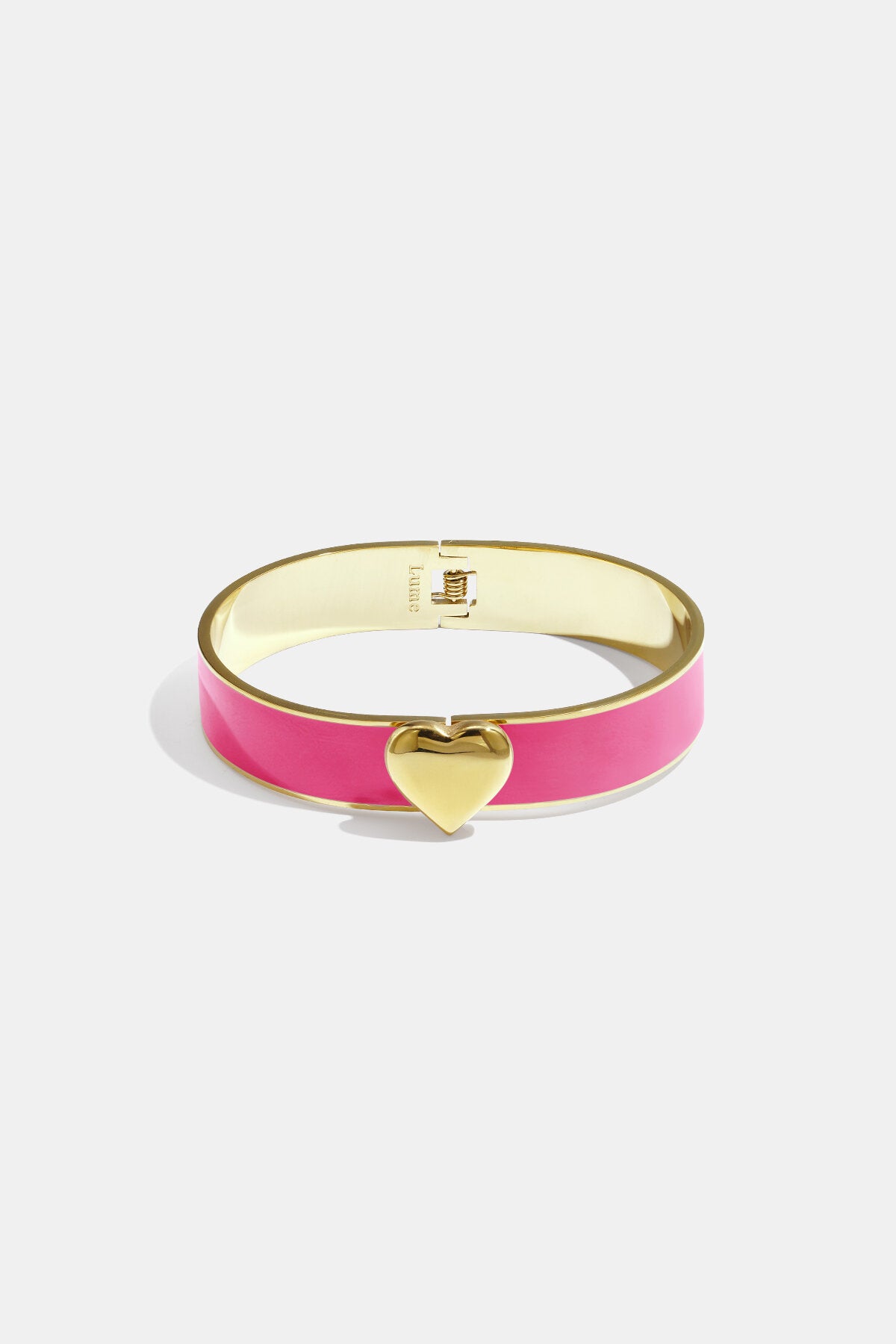 Chic Lumé Enamel Heart Bangle for Spring/Summer