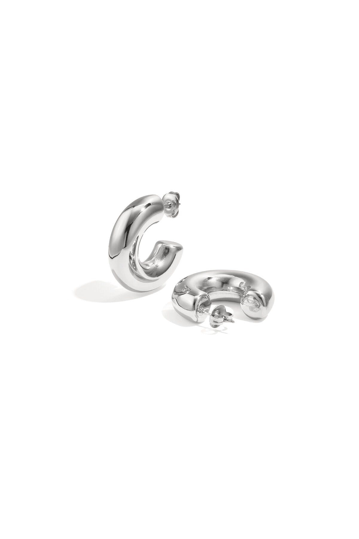 Stylish Stainless Steel Hoop Earrings - All Fit, Daily Wear