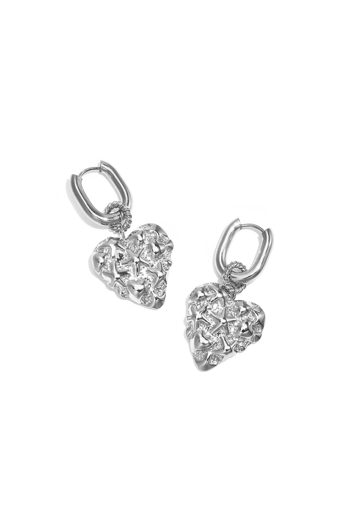Elegant Heart-Shaped Drop Earrings for Women