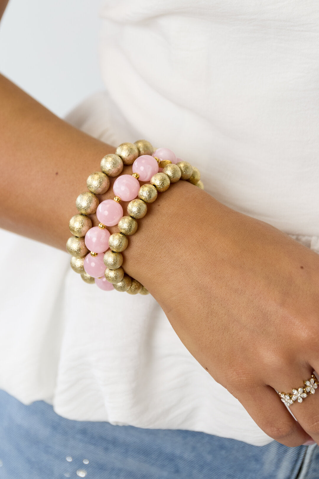 Chic All-Fit Acrylic Beaded Bracelets for Women