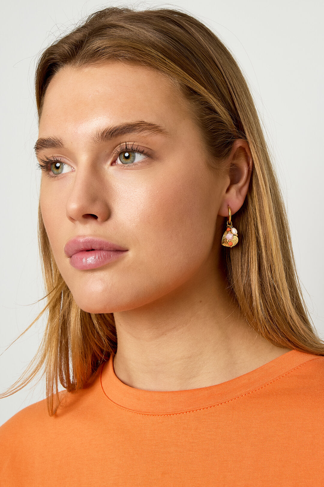 Stylish Heart-Shaped Beads Earrings for Women