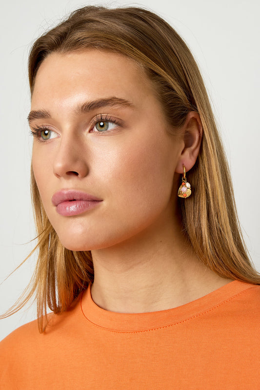 Stylish Heart-Shaped Beads Earrings for Women