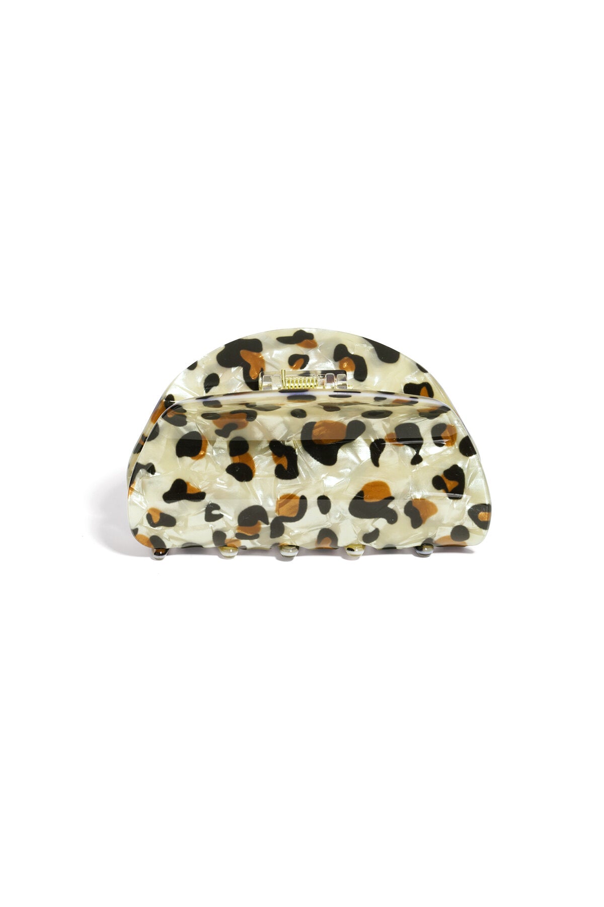 Stylish Leopard Print Acrylic Hair Clips for Women