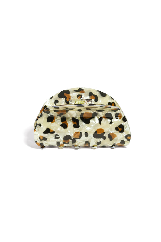 Stylish Leopard Print Acrylic Hair Clips for Women