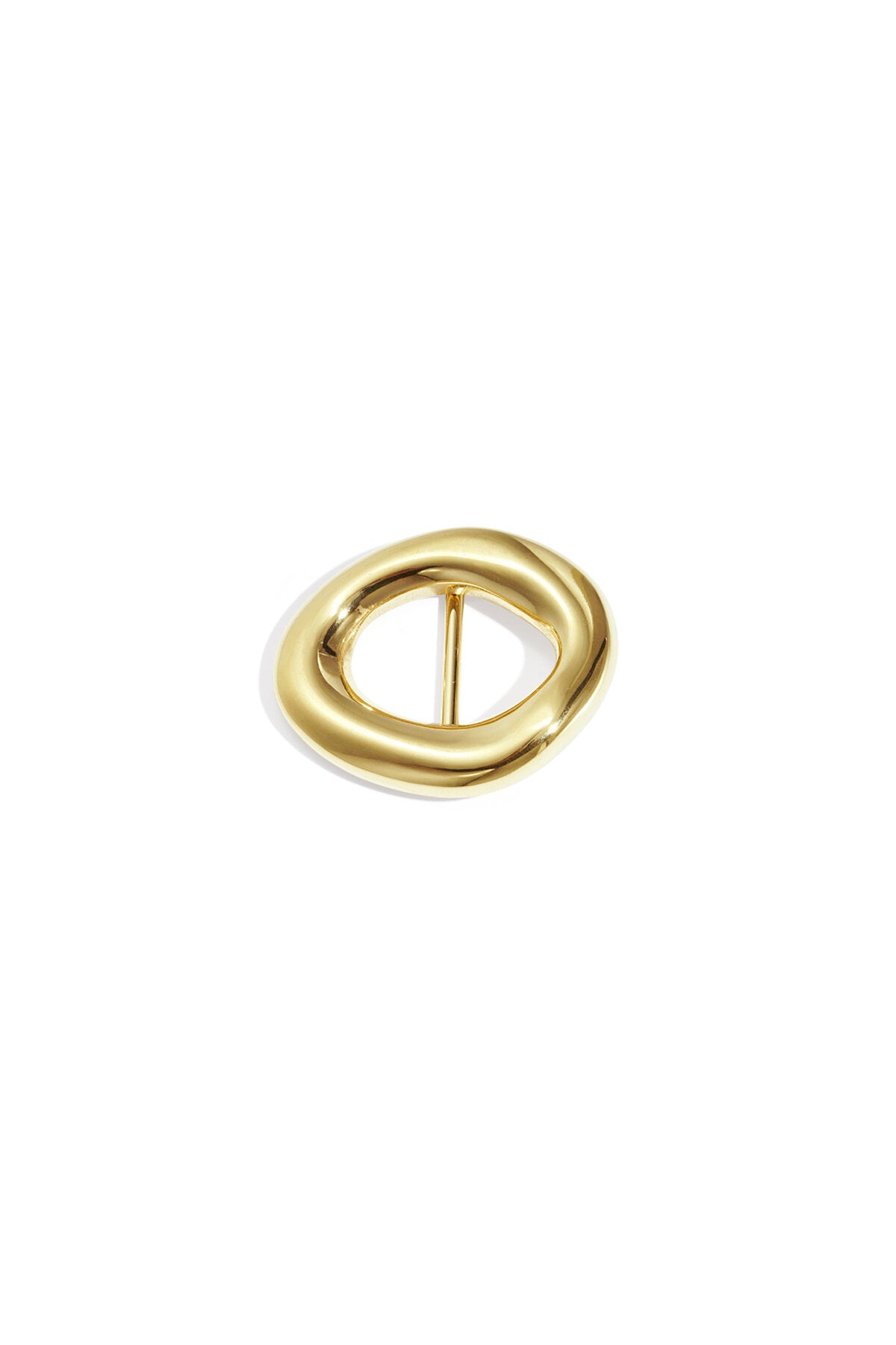 Elegant Gold Silk Scarf Clip for Women