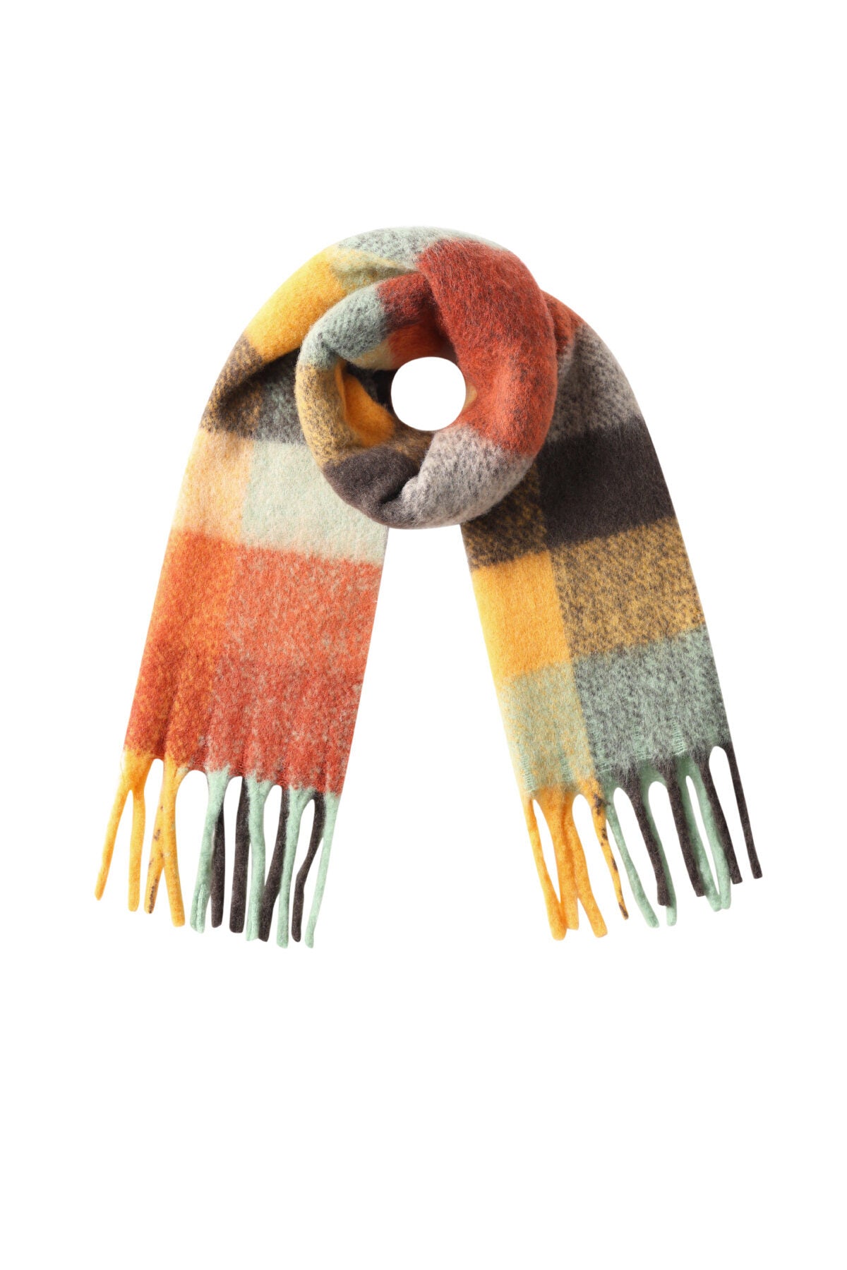 Cozy Winter Scarf for Women - Plaid Design, Multiple Colors