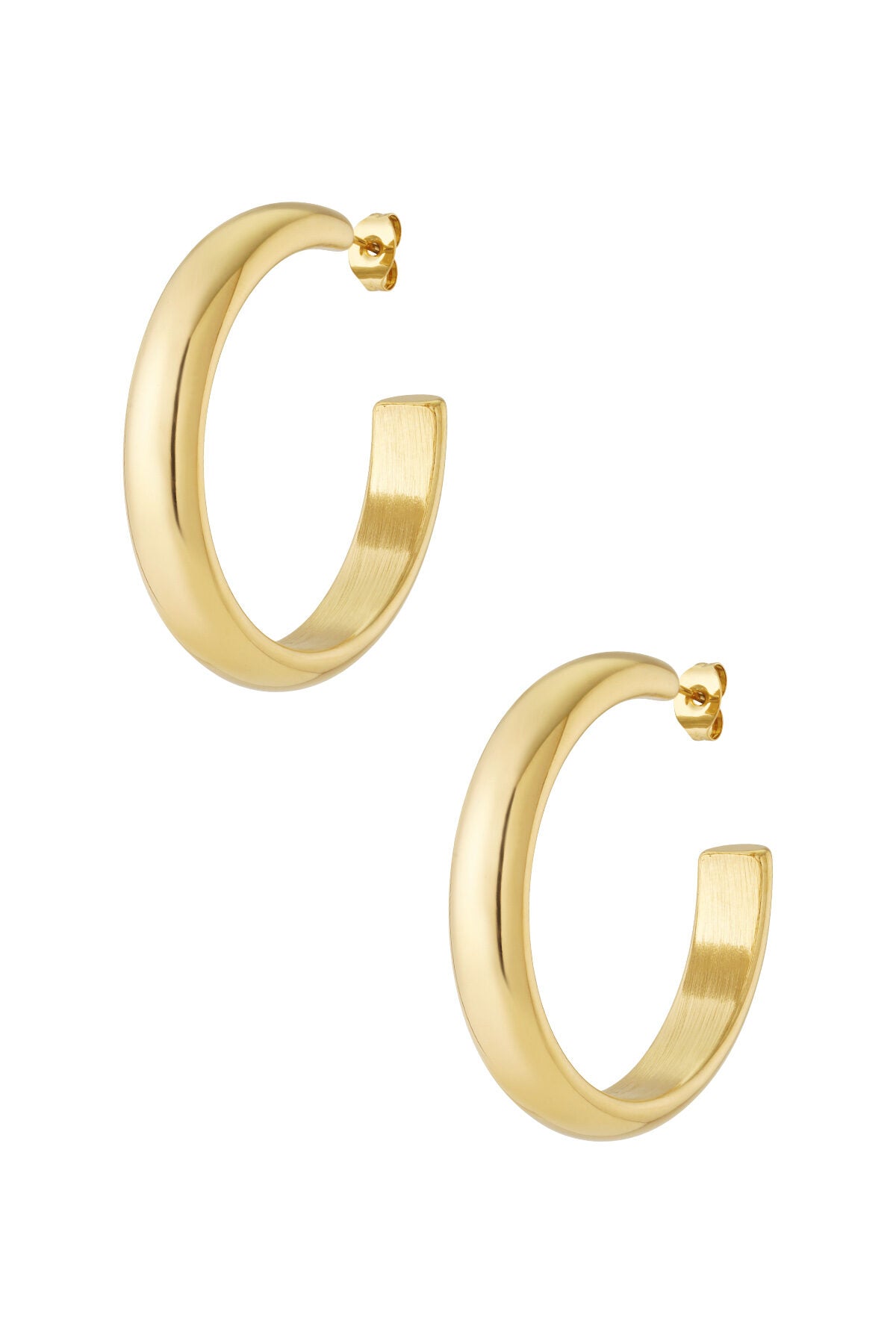 Stylish Stainless Steel Hoop Earrings for Women