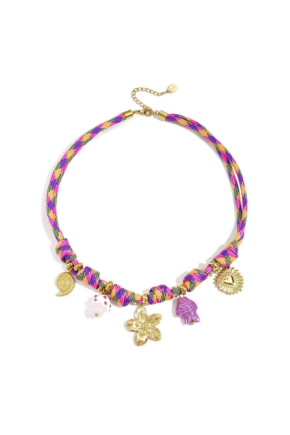 Elegant Purple Braided Necklace for Women - Spring/Summer Essential