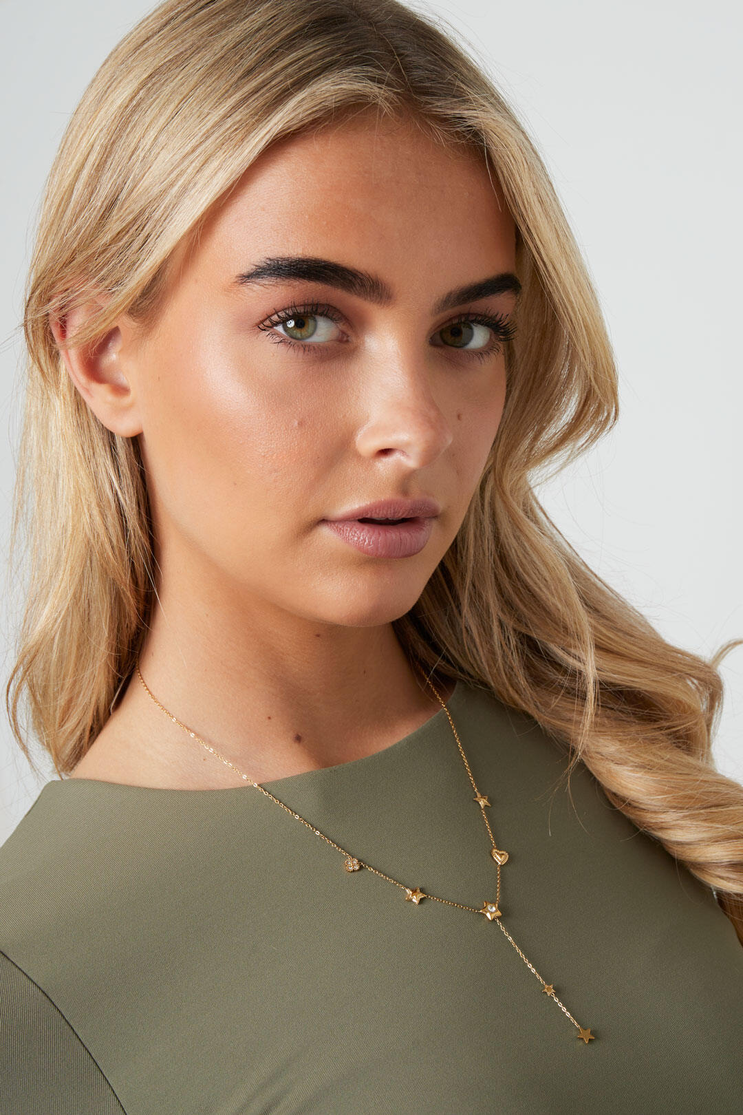 Elegant Heart & Star Pendant Necklace for Women