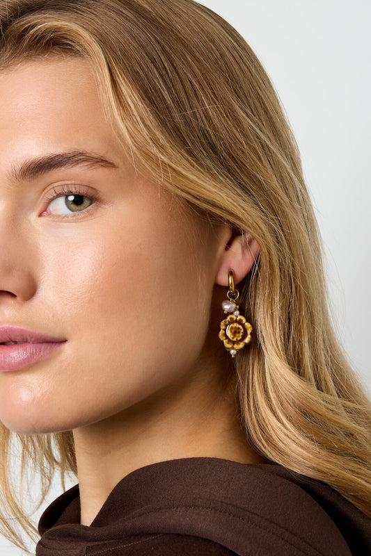 Elegant Gold-Color Drop Earrings for Everyday Glam