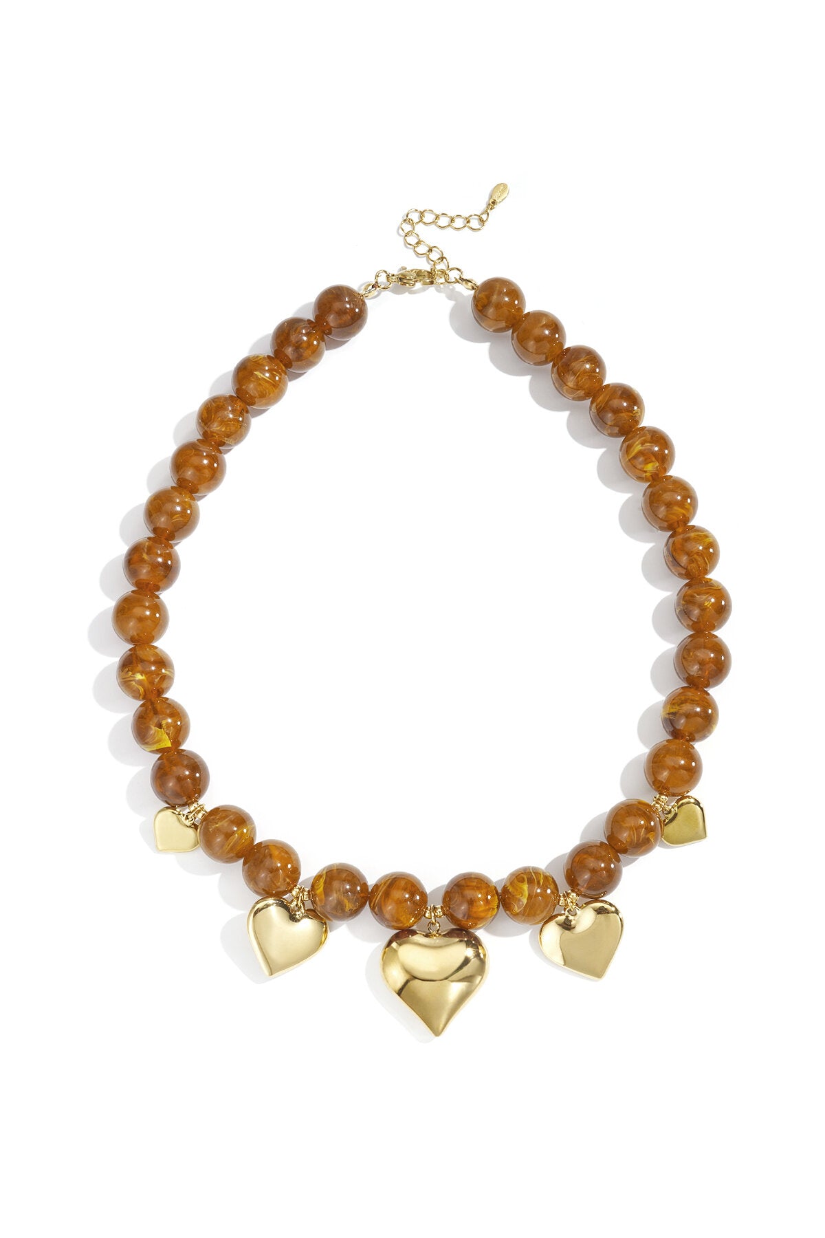 Chic Acrylic Beaded Necklace for Winter Elegance
