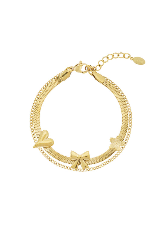 Elegant Bow Knot Charm Bracelet for Women