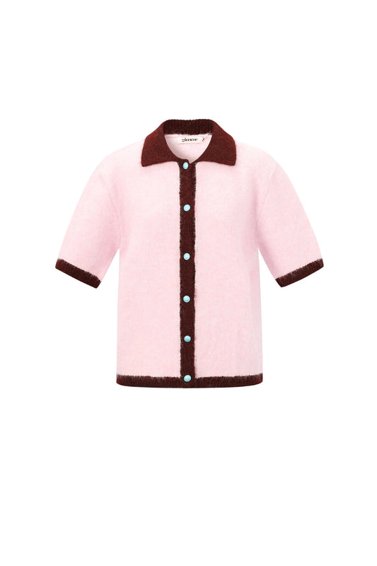 Soft Knit Cardigan for Spring/Summer in Pink, Blue & Beige
