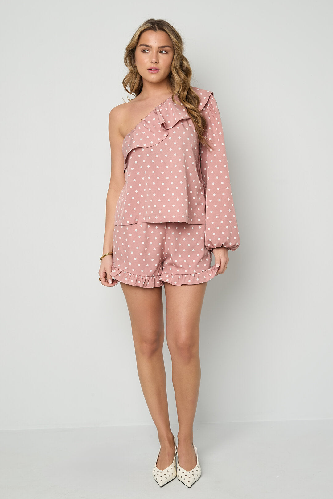 Elegant 2-Piece Set with Polka Dots for Spring/Summer