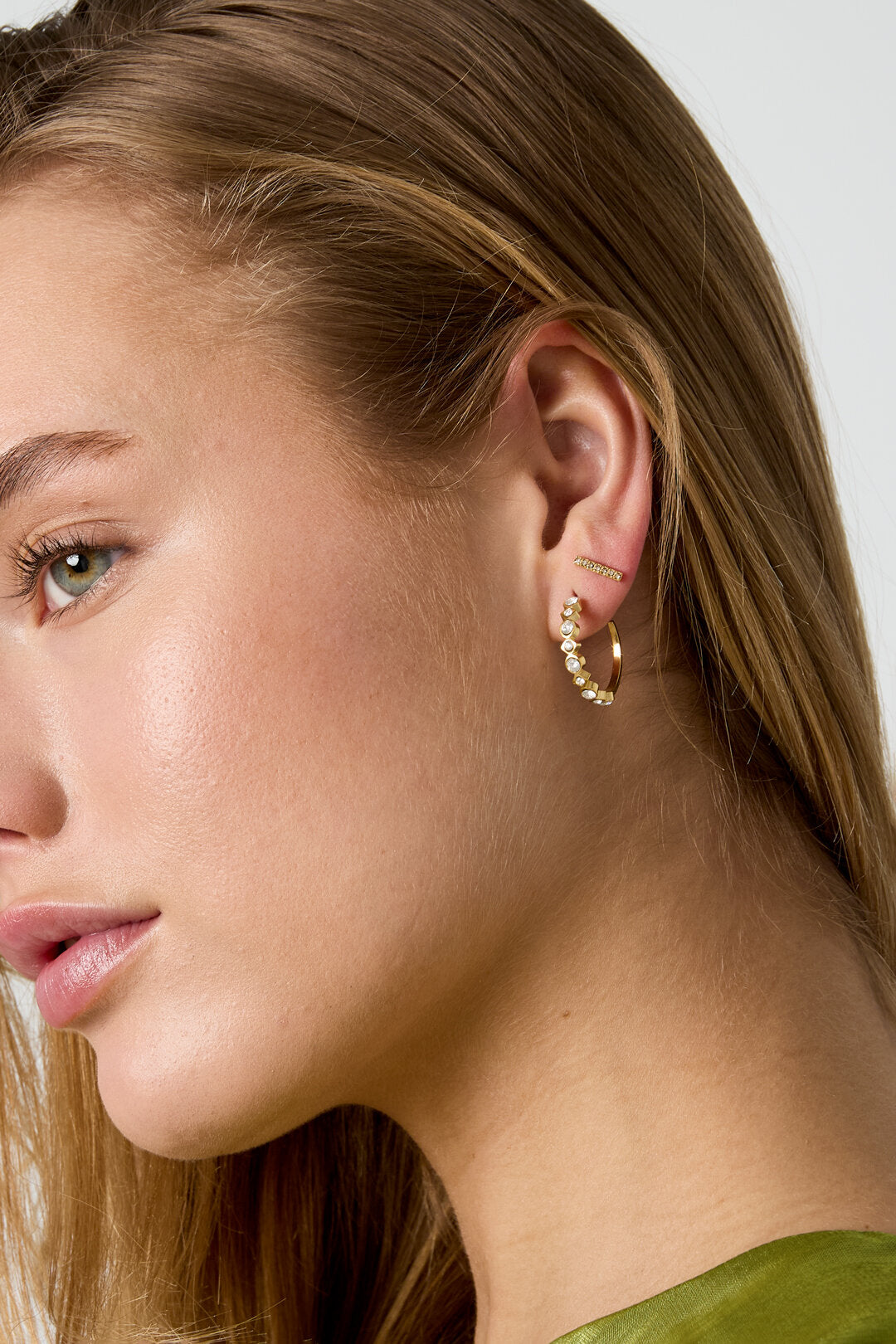 Elegant Mini Rhinestone Stud Earrings for Everyday Sparkle