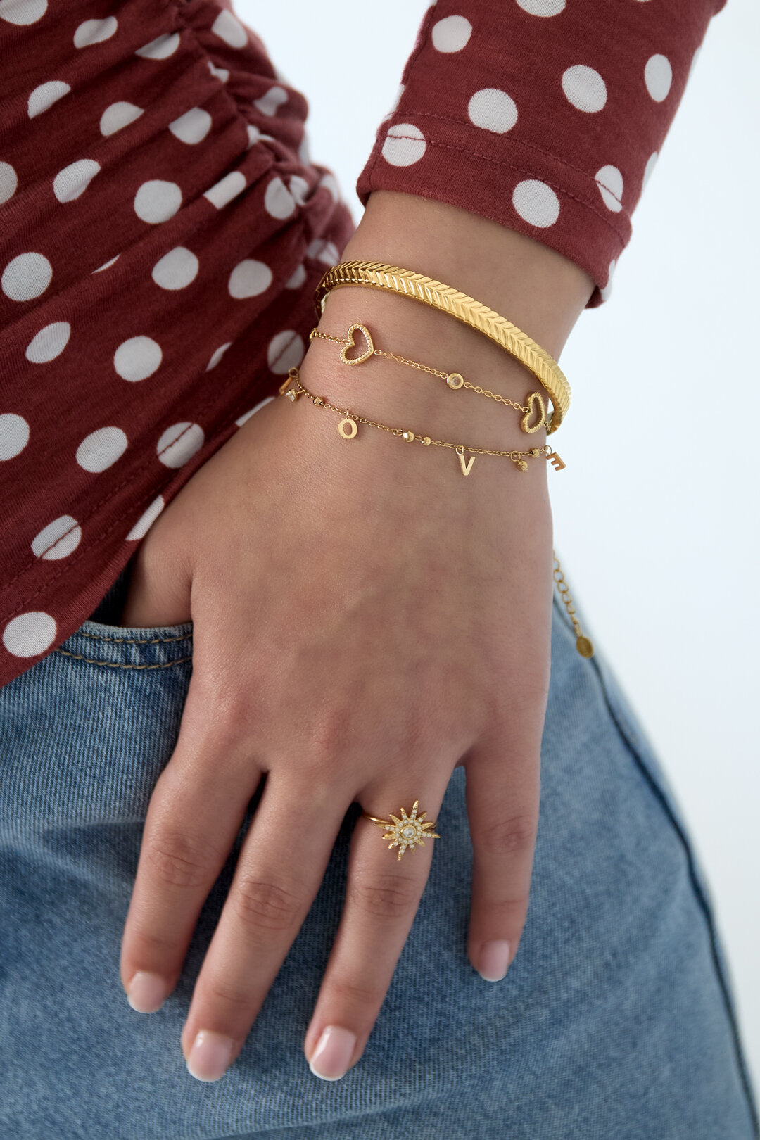 Elegant Letter Charm Bracelet for Daily Wear