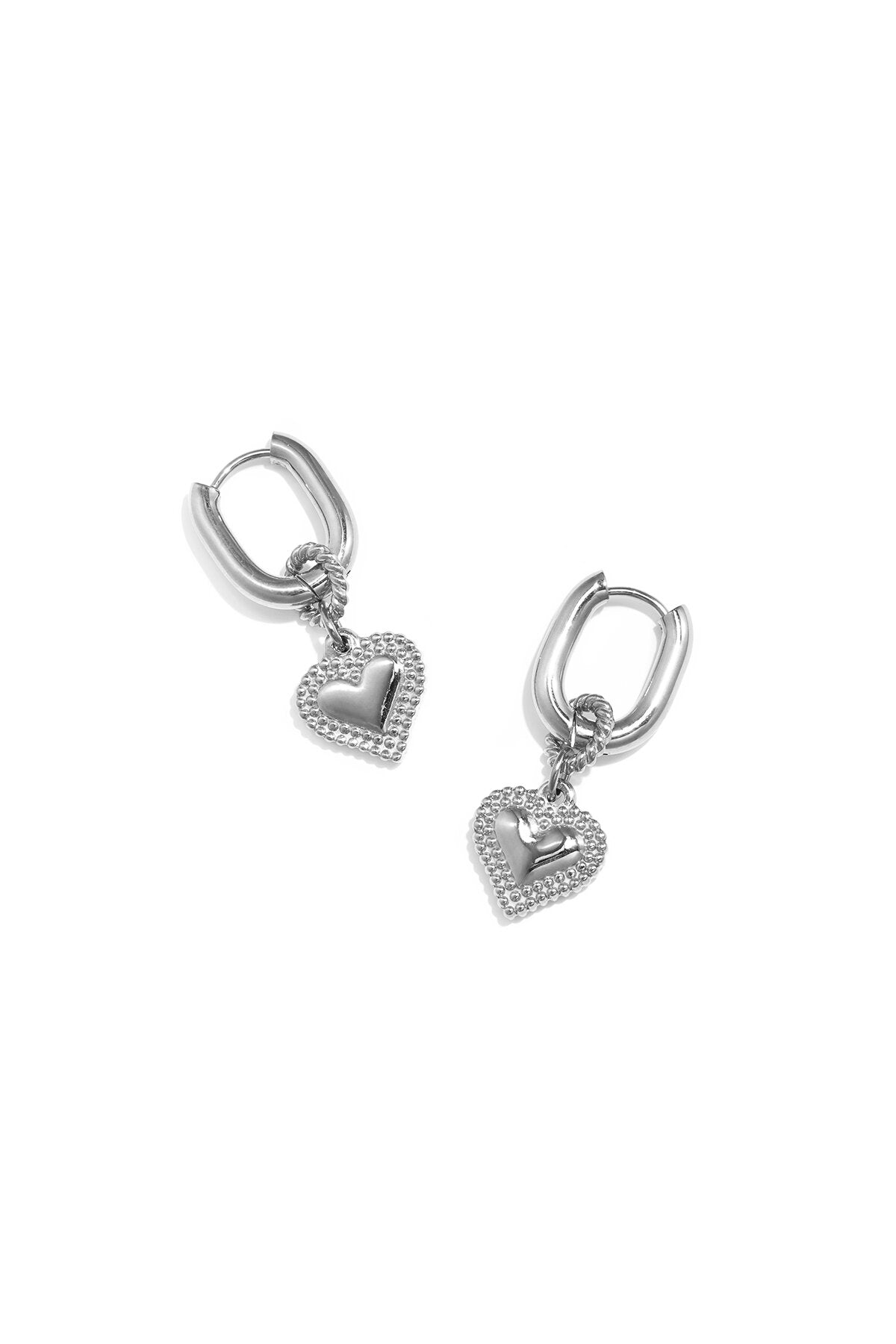 Elegant Heart-Shaped Drop Earrings for Women