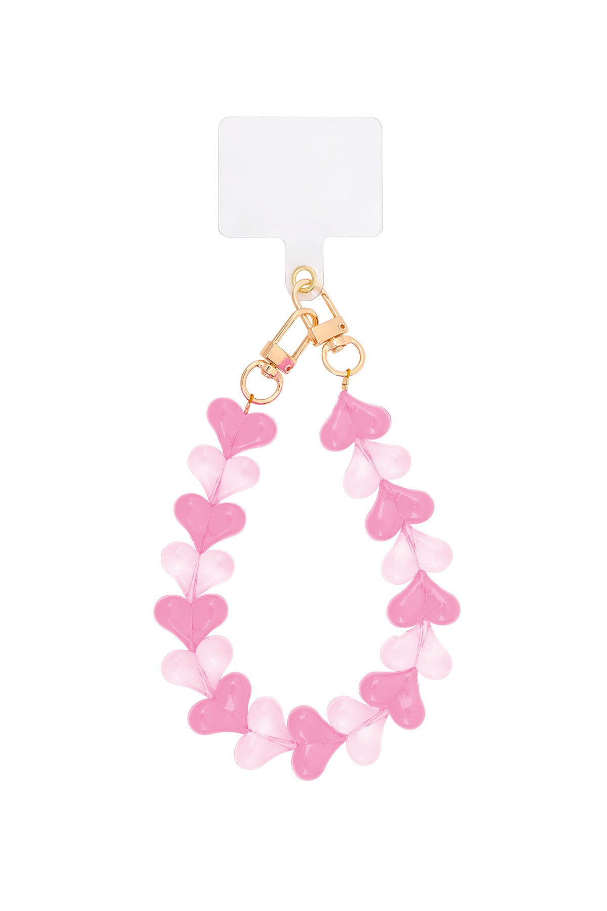 Vibrant Acrylic Heart Phone Chain for Everyday Style