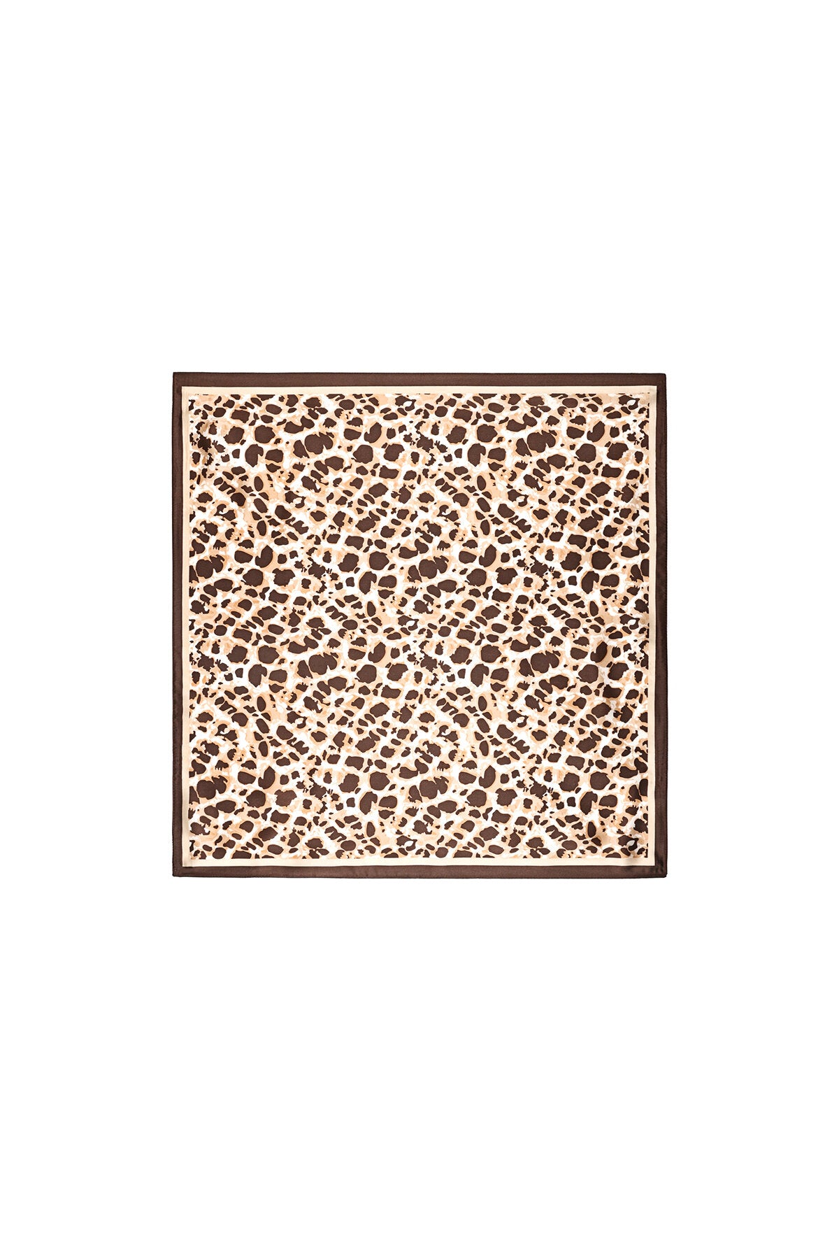 Elegant Brown Summer Scarf for Women - Animal Print