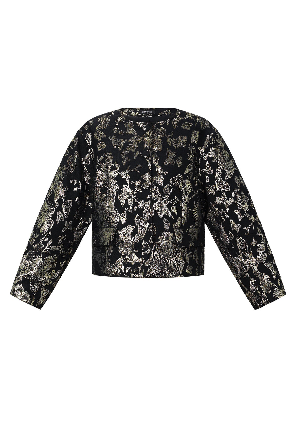 Elegant Floral Woven Jacket for Fall/Winter