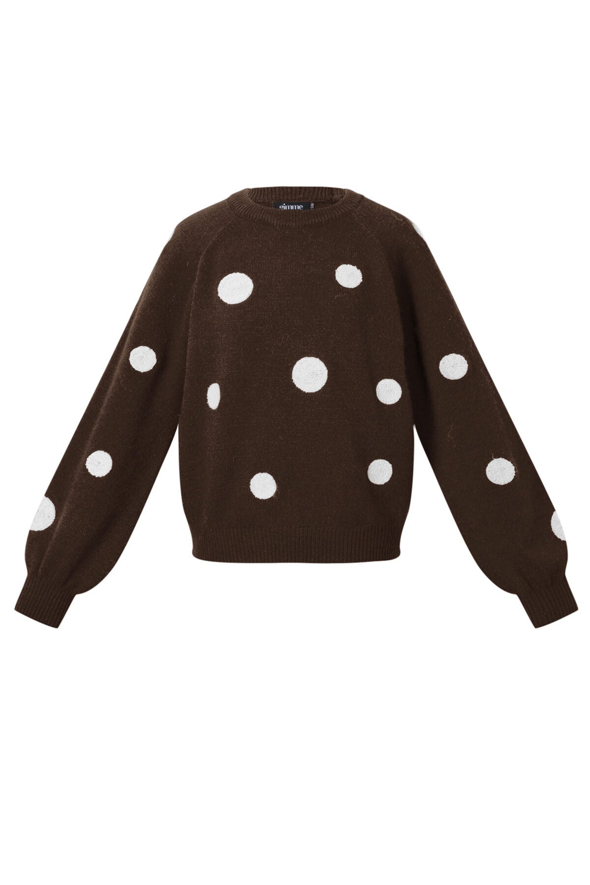 Cozy Knitted Sweater for Fall/Winter - Polka Dots