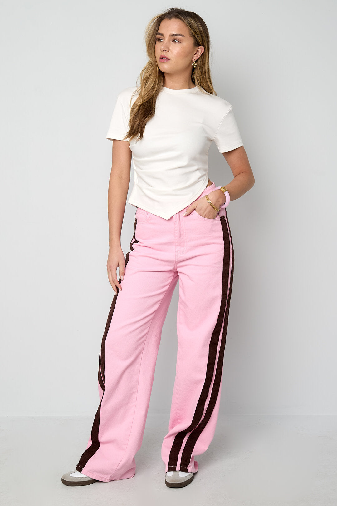 Statement Stripe Jean