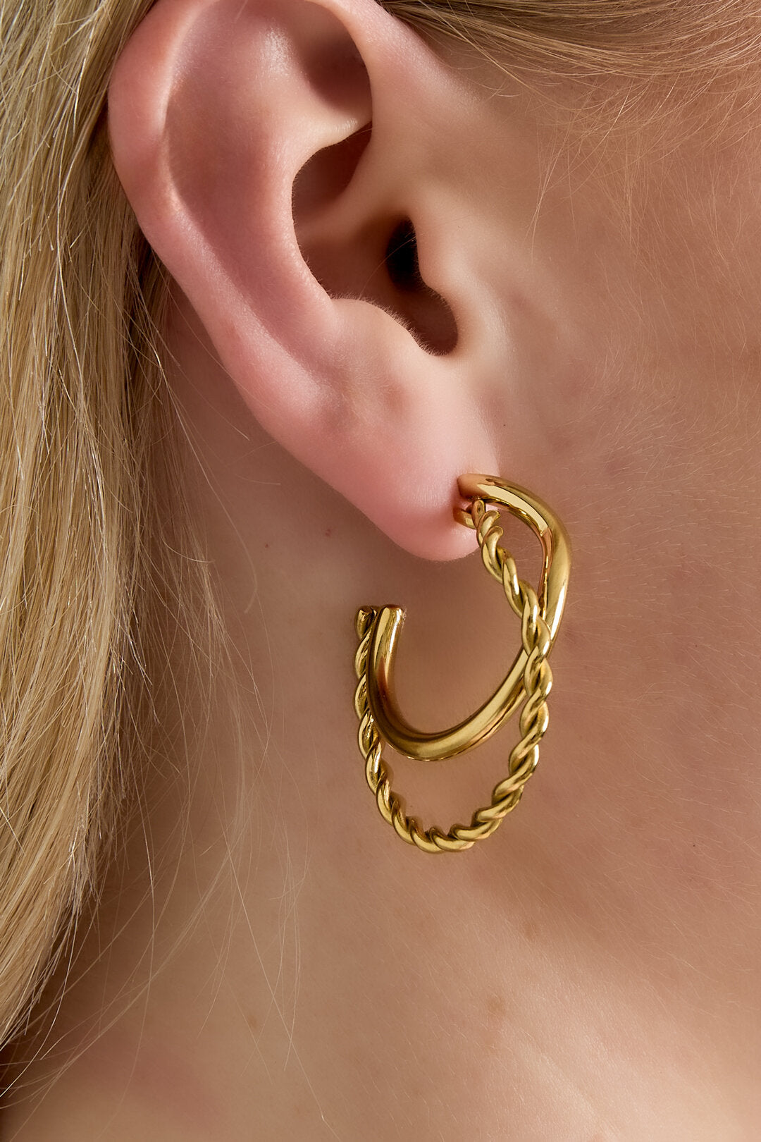 Stylish Stainless Steel Hoop Earrings for Women