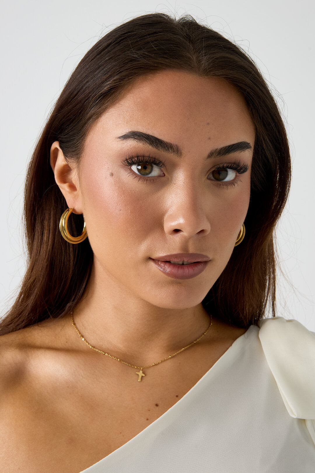 Elegant Stainless Steel Hoop Earrings - Timeless Style