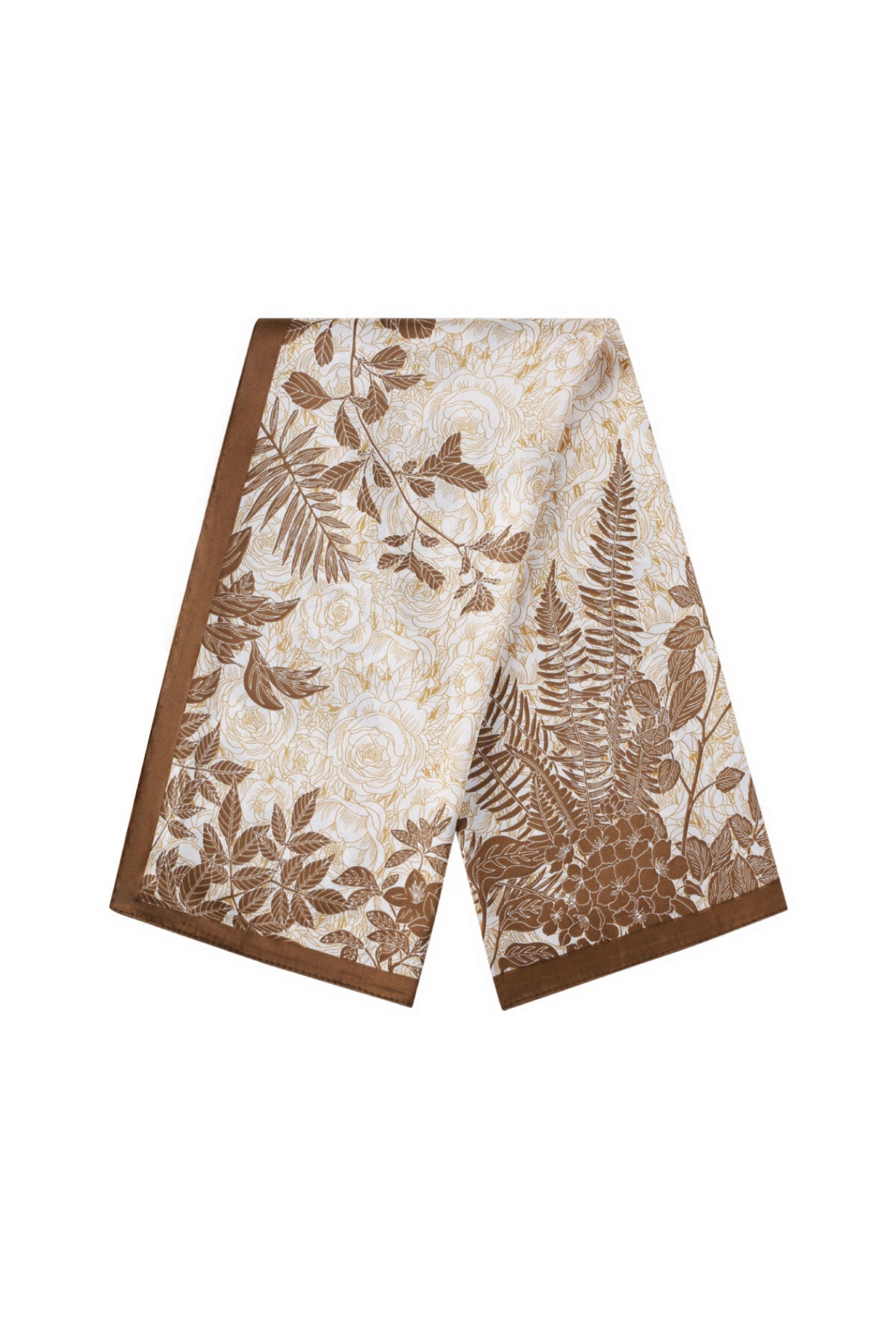 Elegant Khaki & Orange Summer Scarf for Women
