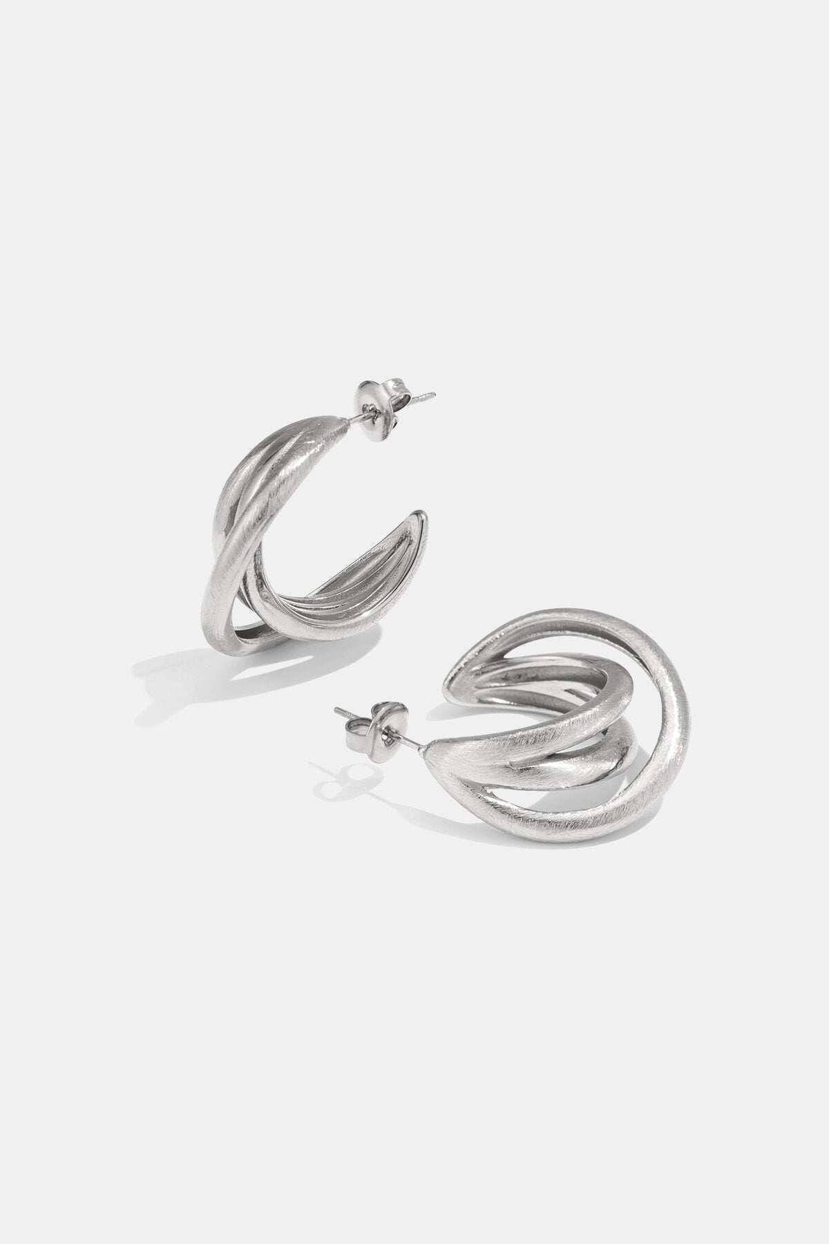 Elegant Silver & Gold Hoop Earrings for Everyday Style