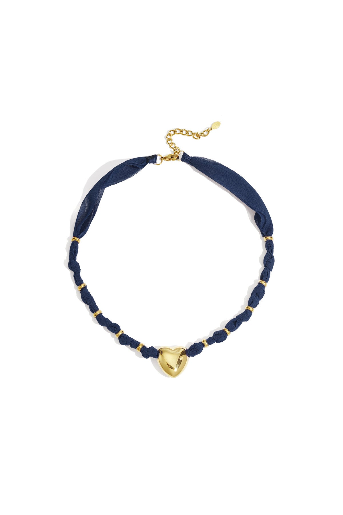 Elegant Wine Red & Dark Blue Braided Necklace for Women