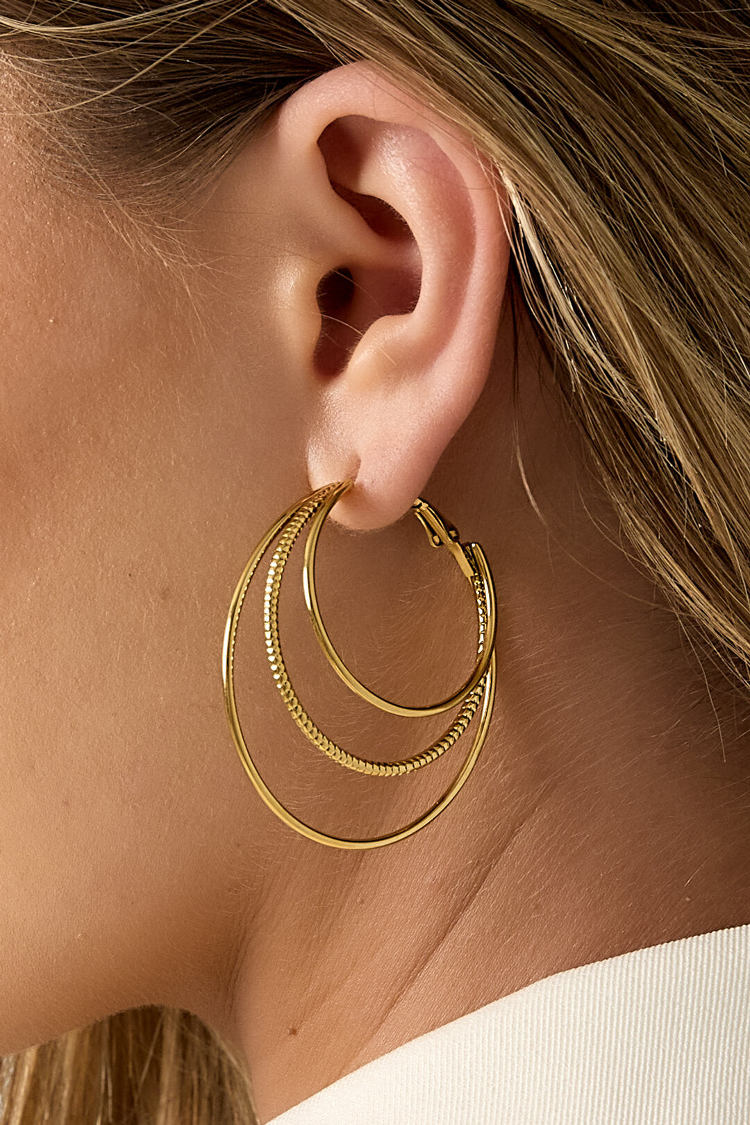 Stylish Stainless Steel Hoop Earrings for Women