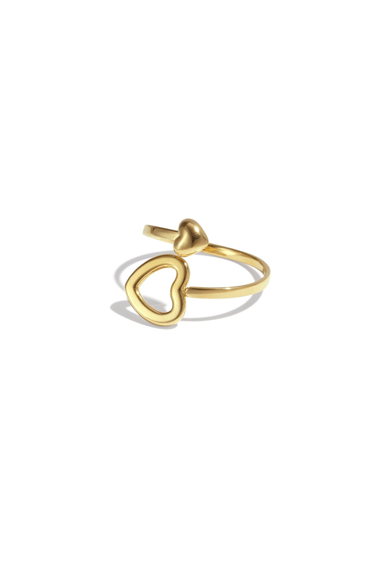 Adjustable Heart Minimalist Ring - All Fit, Daily Wear