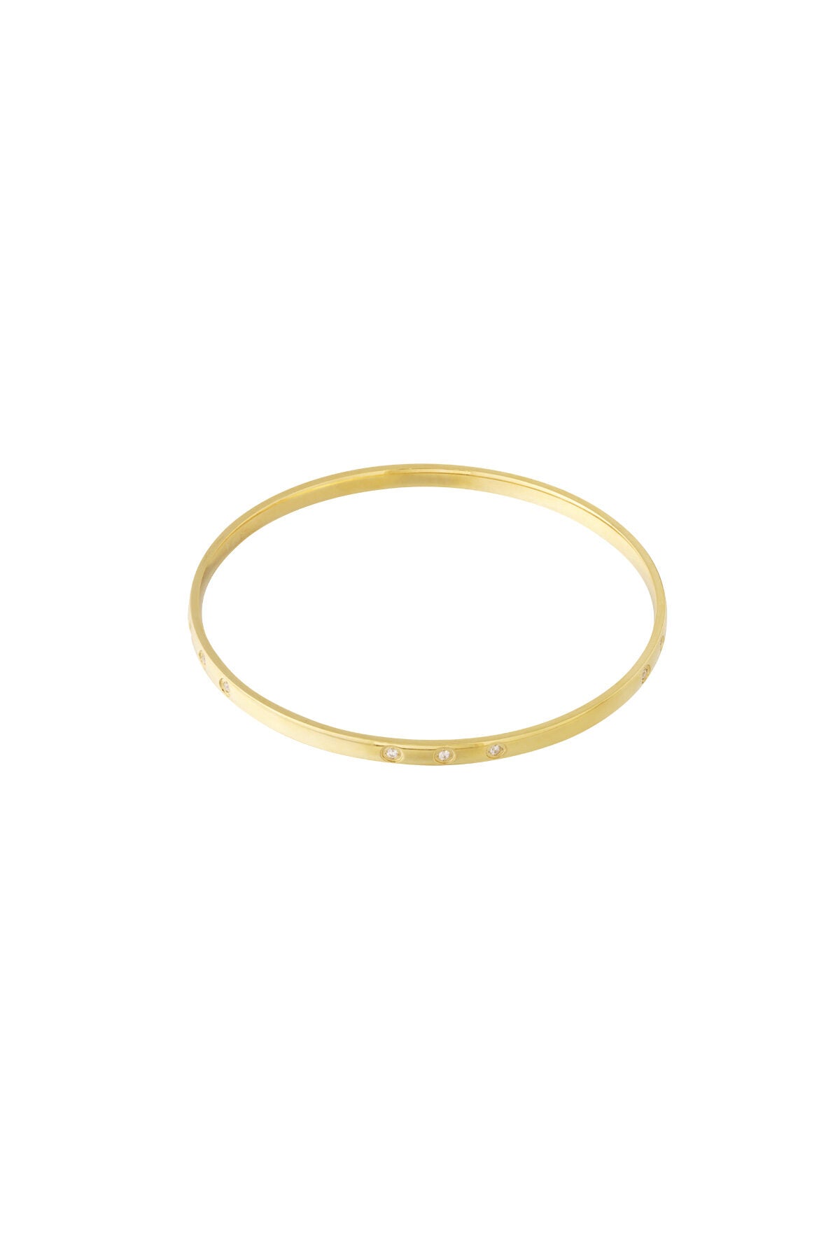 Elegant 14K Gold Plated Bangle for Everyday Glam